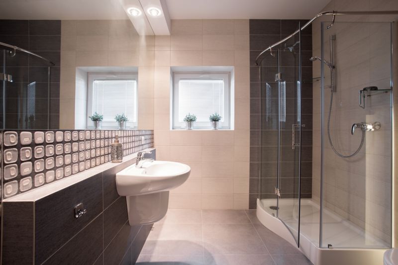 Small Bathroom Shower with Glass Door